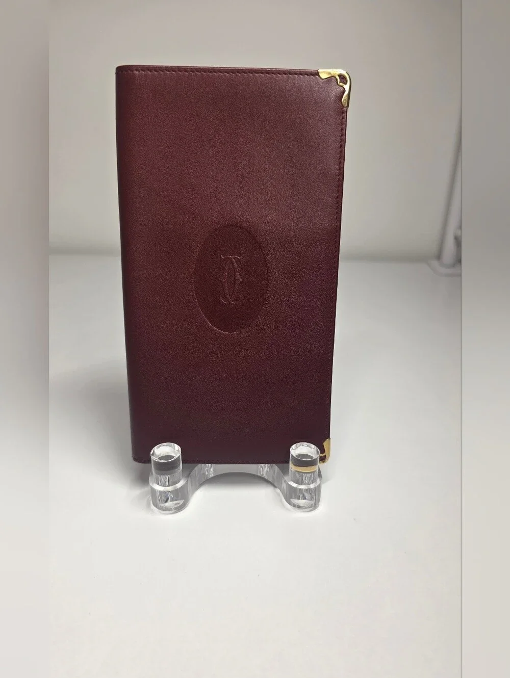 Cartier Burgundy Long Leather Wallet